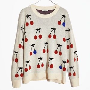 Madewell Cherry Jacquard Sweater